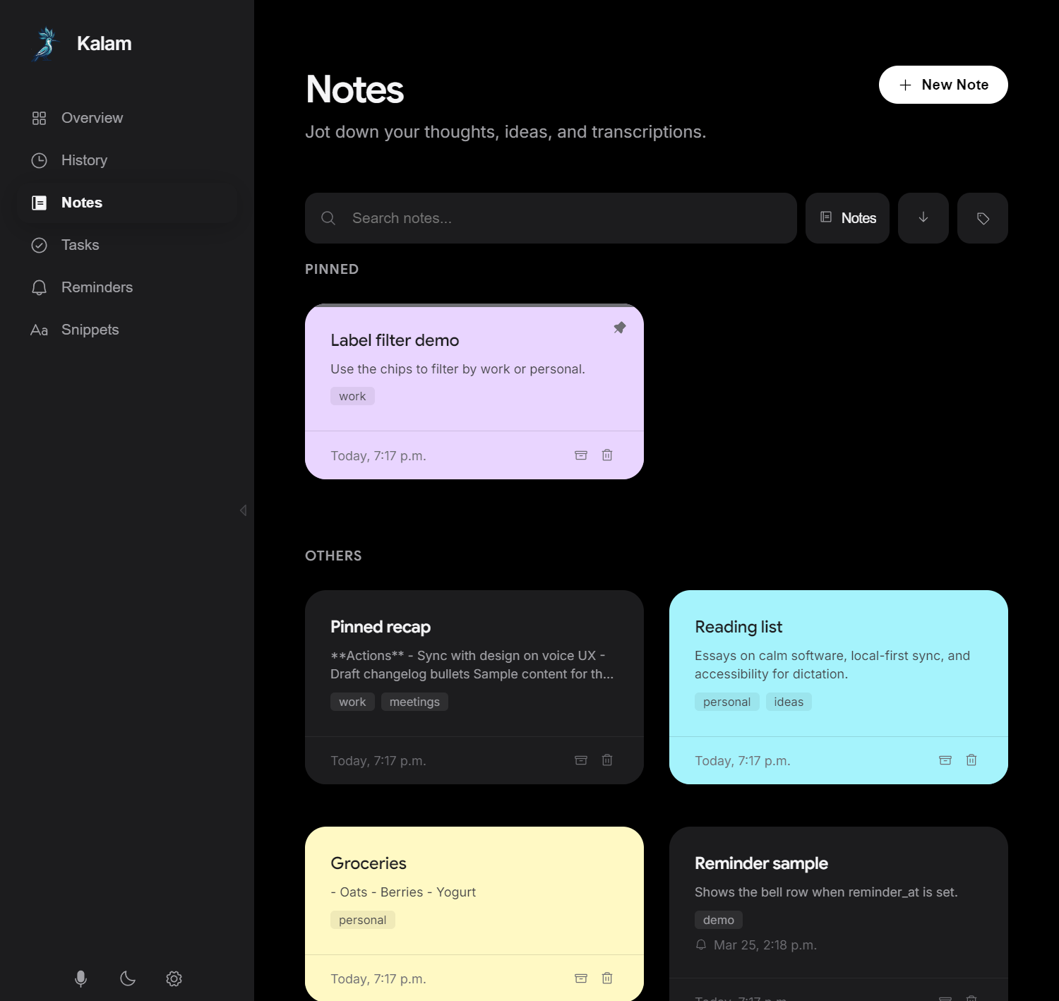 Notes